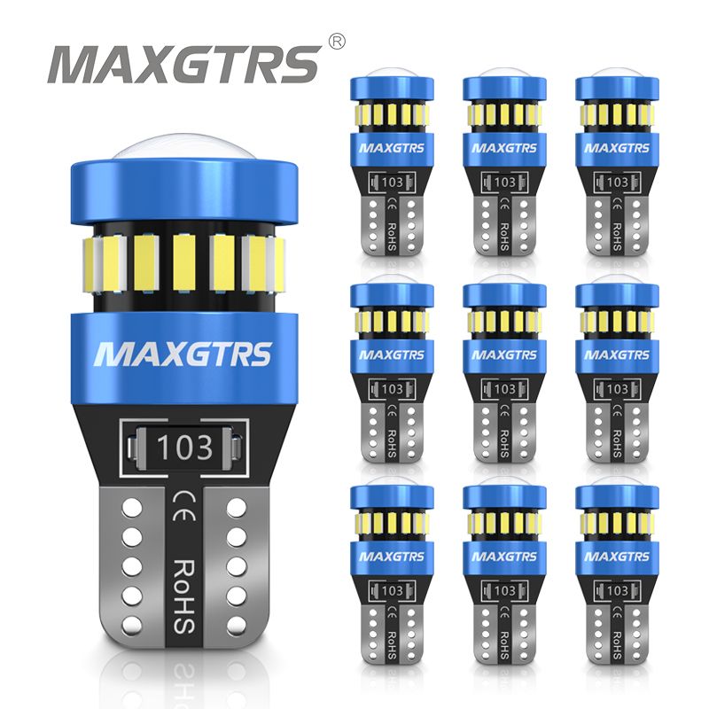 10x W5W T10 Canbus LED Interior Car Light Bulbs – Error-Free Dome, Map, License Plate Lights for Dacia &amp; Renault Models