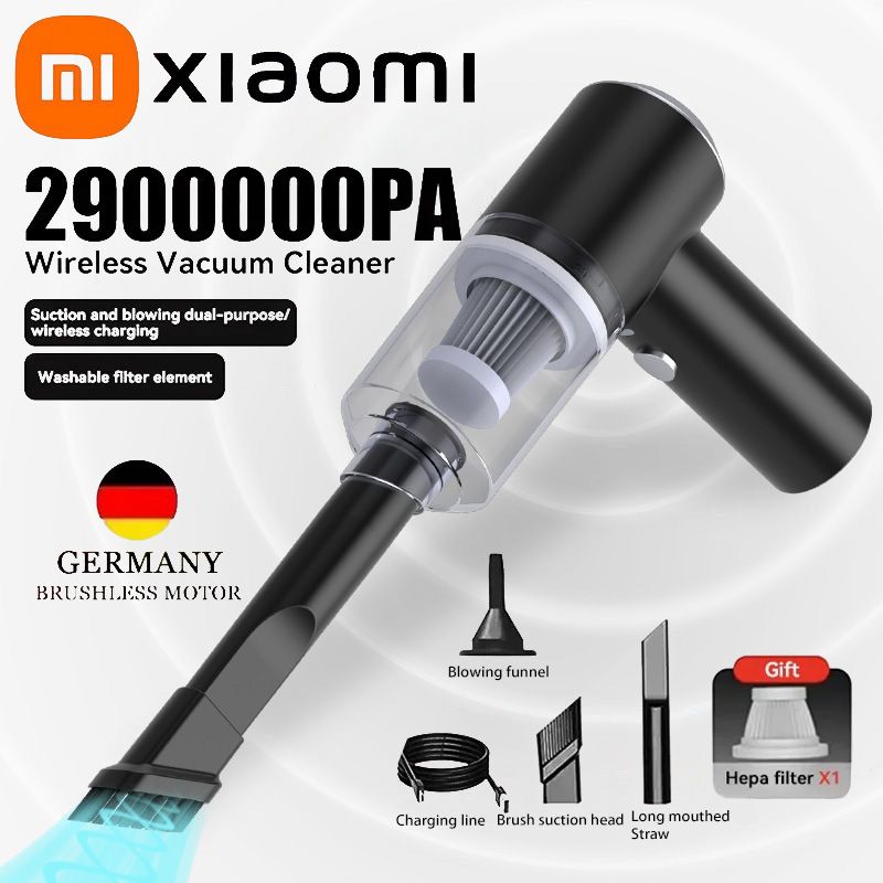 Xiaomi 120w 2900000PA Car Vacuum Cleaner Wireless Super High Powerful 3 in 1 Wet Dry Dual Use Portable Handheld Vacuum Cleaner