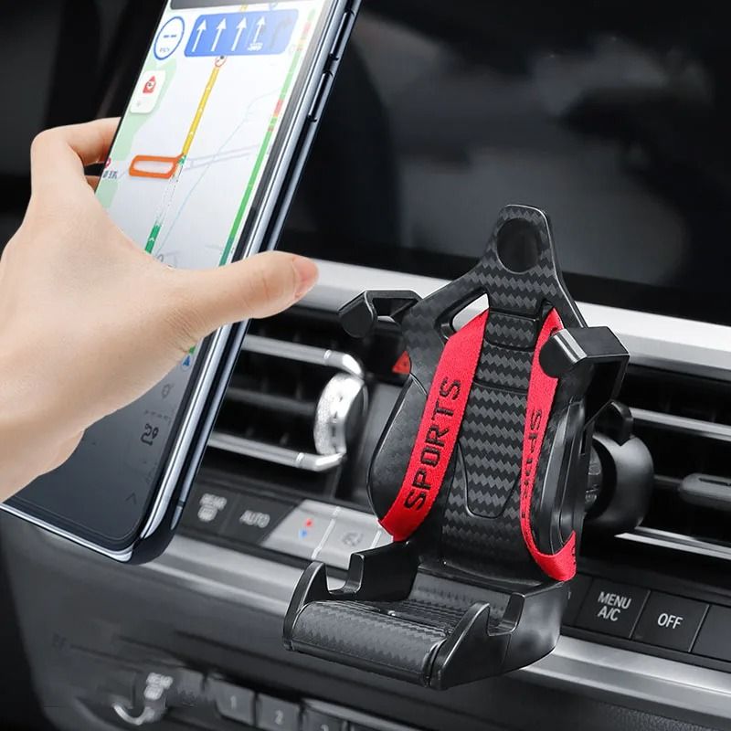 2025 Racing seat Car Phone Holder Mount Stand Suction Cup Smartphone Mobile Cell Support in Car Bracket for Iphone Samsung