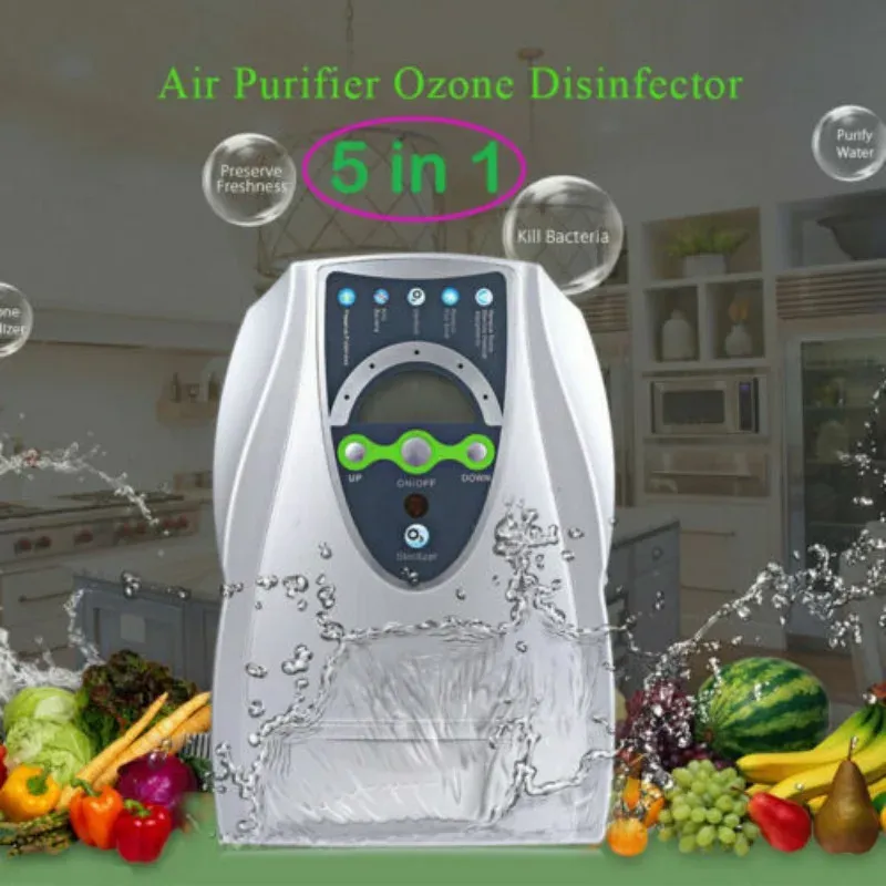 Ozone Generator Water Air Purifier Multipurpose AC110V AC220V Air Sterilizing System with  Silicone Tubes Diffuser Stones