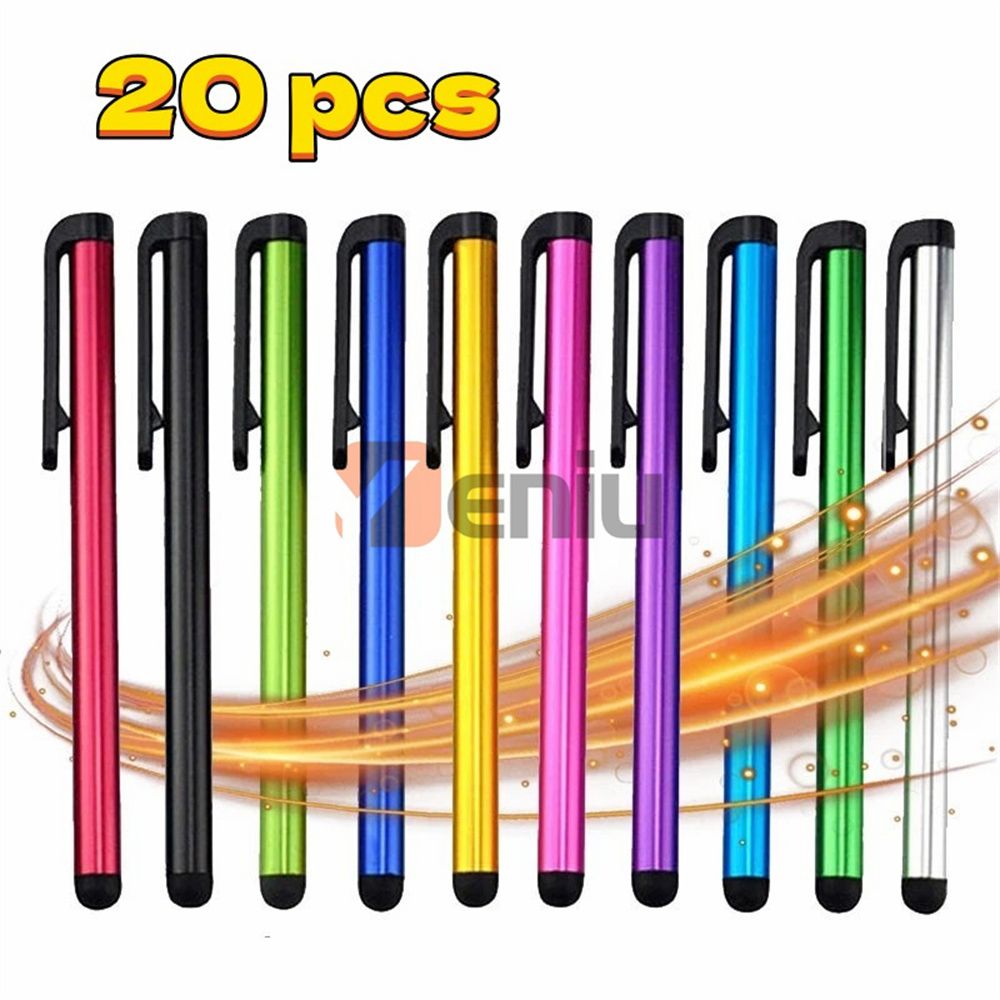 20PCS/Lot Capacitive Touch Screen Stylus Pen For IPad Air Mini For Samsung xiaomi iphone Universal Tablet PC Smart Phone Pencil