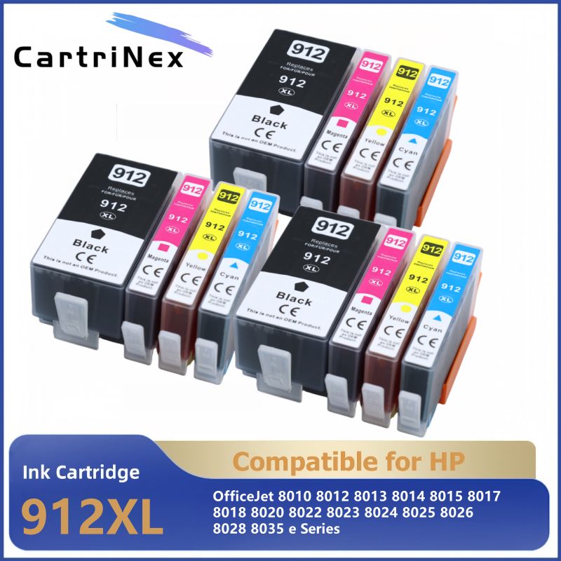 Compatible Ink Cartridge For HP 912 912XL HP912 OfficeJet Pro 8020 8022 8023 8024 8025 8026 8028 8035 Printer