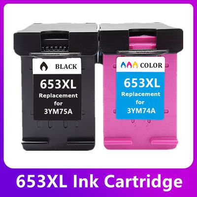 Remanufactured Ink Cartridge for HP 653 653XL HP653 XL Replacement  DeskJet Ink Advantage 6075 6475 Printer