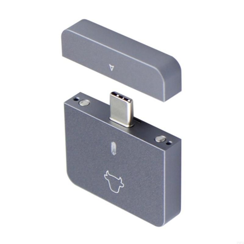 P9FA Aluminum Alloy NVMe 2230 SSD Case USB3.2 Gen2 External Box NVME Single Protocol Support 10Gbps For PCIE NVME 2230 SSDs