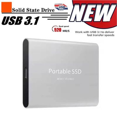 Portable SSD 16TB External Hard Drive High-speed Mobile Solid State Drive External Storage Decives Hard Disks for Mac/PC