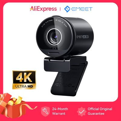 4K Webcam UHD Web Camera HDR Streaming USB Camera With Sony Sensor EMEET S800 Webcam With Dual Noise Cancelling Mics