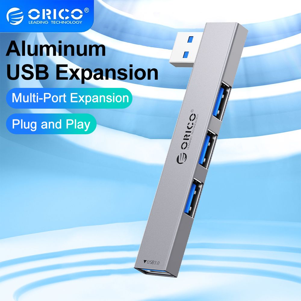 ORICO Usb Extension Hub USB 3.0 Hub Dock Aluminum USB 3.0 2.0 Multi Splitter OTG Adapter Extensor   PC Computer Accessories