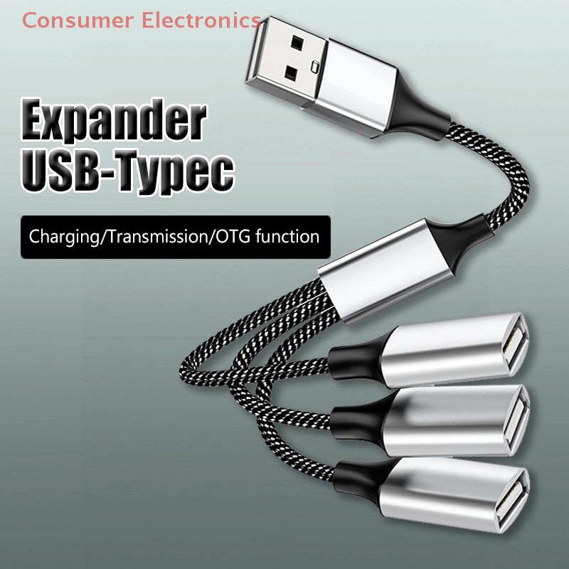 USB Hub Extensions 3 Port Type C Hub USB Splitter Data Transmission High Speed OTG Adapter For Computer Xiaomi Macbook Pro Air