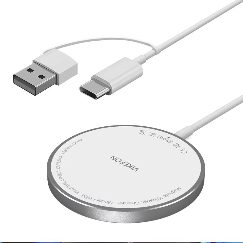 100W Magnetic Wireless Charging Pad – USB &amp; Type-C Fast Charger Dock for MagSafe iPhone 16/15/14/13/12 Pro Max