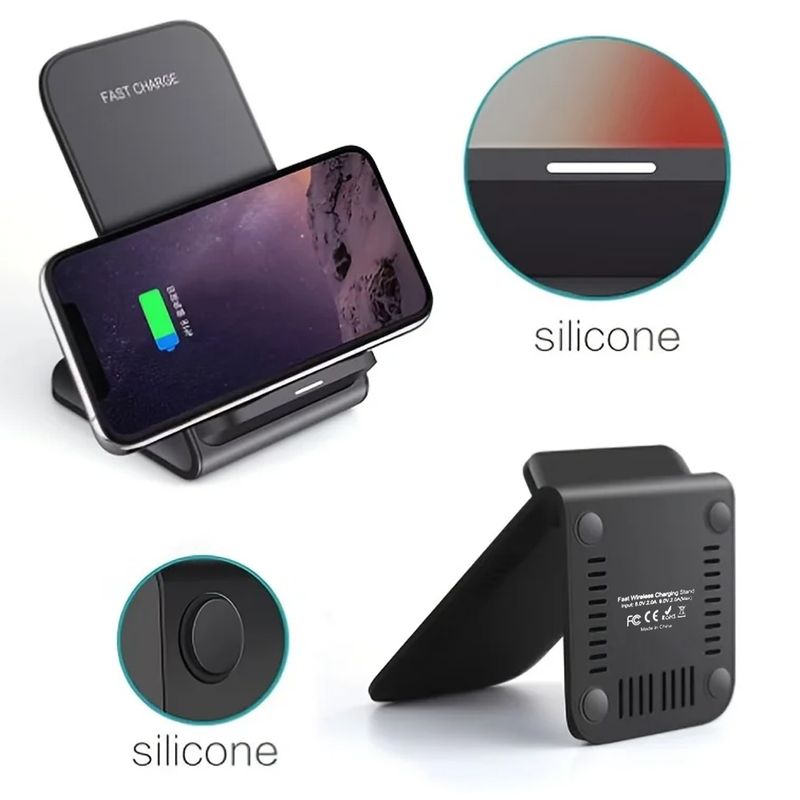 100W Wireless Charging Stand – Fast Induction Dock for iPhone 16/15/14/13/12/11/XR/8, Samsung, Xiaomi &amp; More