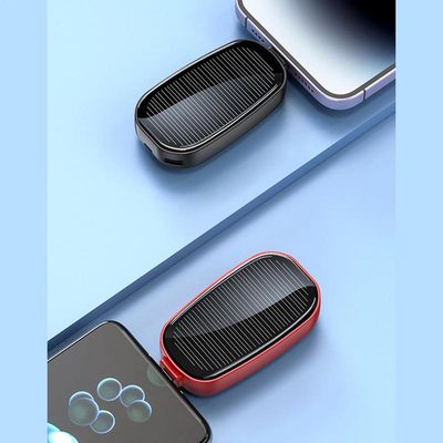 Solar Mini Power Bank Key Ring Emergency Portable Charger  Solar Phone Charger Keychain Power Bank Outdoor wireless power bank