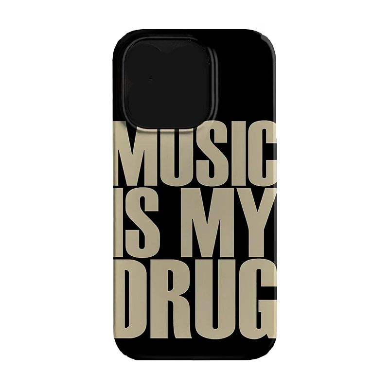 Love Music English Trendy Y2K Art Personalized Creative Phone Case For iPhone 16 15 14 13 12 11 Pro XS Max 7 8 Plus MINI Cover