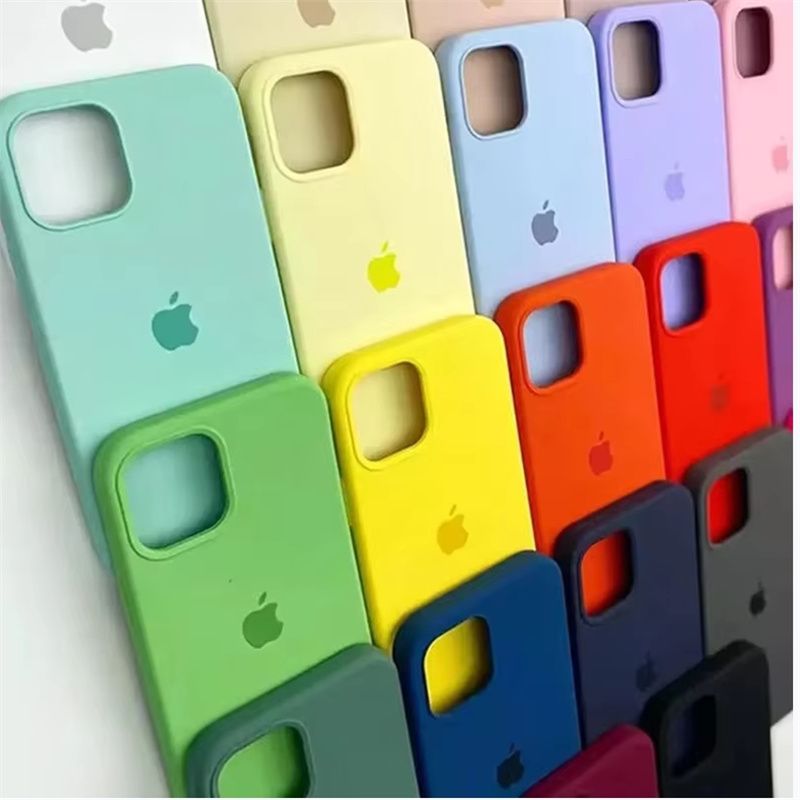 Luxury Original Official  Silicone Phone Cases For iPhone 13 16 14 11 15 12 Pro Max For Apple iPhone 16 13 14 15 11 12 Pro Cover