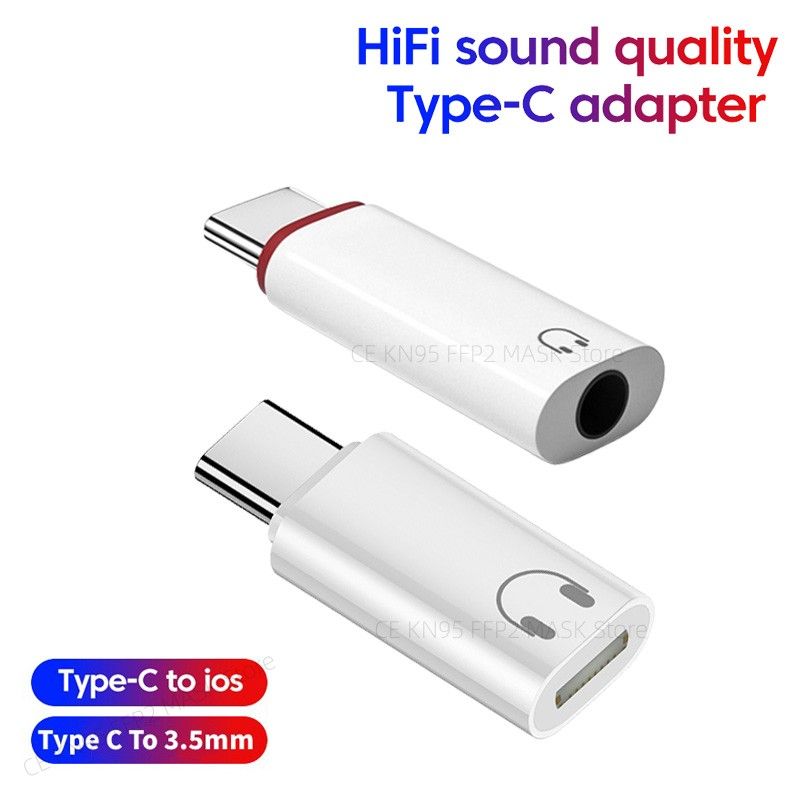 USB Type C To Lightning/3.5mm Jack Earphone Adapter USB C to 3.5mm Headphones AUX Audio Adapter For iPhone 15 Xiaomi Huawei ipad