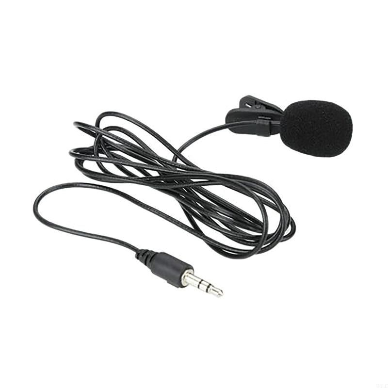 U4LC 3.5mm Lavalier Microphone Hand-Free Mini Collar Clip Mic for Video Meeting