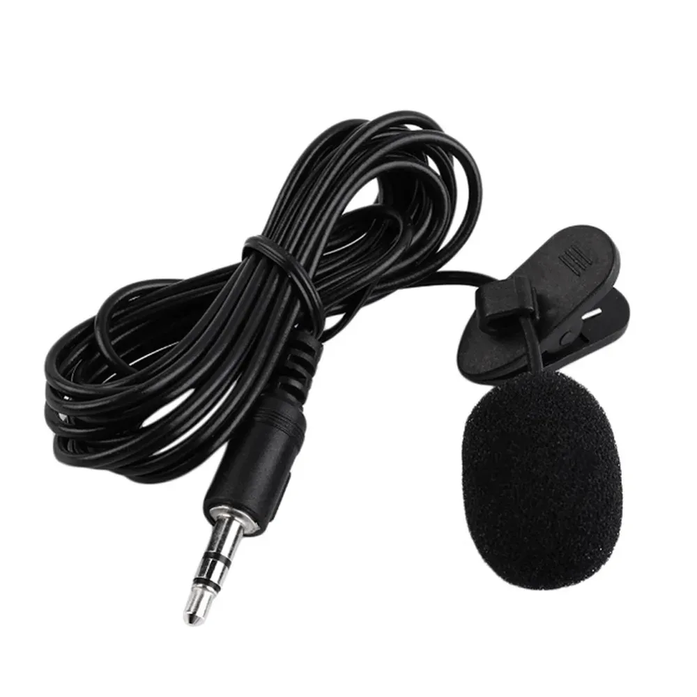 3.5mm Mini Lavalier Microphone Metal Clip Lapel Mic for Mobile Phone PC Laptop Wired Mikrofo/Microfon for Speaking Vocal Audio
