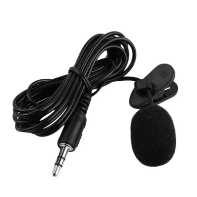 3.5mm Mini Lavalier Microphone Metal Clip Lapel Mic for Mobile Phone PC Laptop Wired Mikrofo/Microfon for Speaking Vocal Audio
