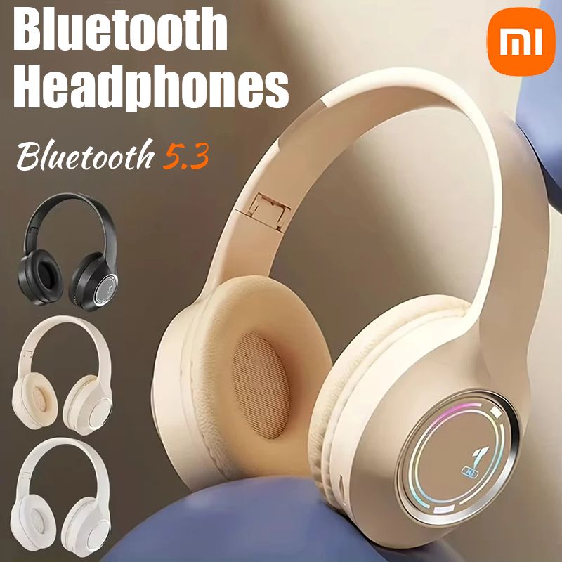 Xiaomi Bluetooth Headphone Wireless Foldable Headset Over The Ear High Fidelity Bass Stereo With Microphone Music Gaming Headset