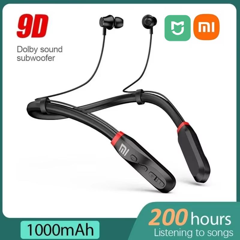 XIAOMI MIJIA i35 Neckband Bluetooth Headphones Wireless Earphones 9D Sound Sport Headset Waterproof TWS Earbuds Mic for phone