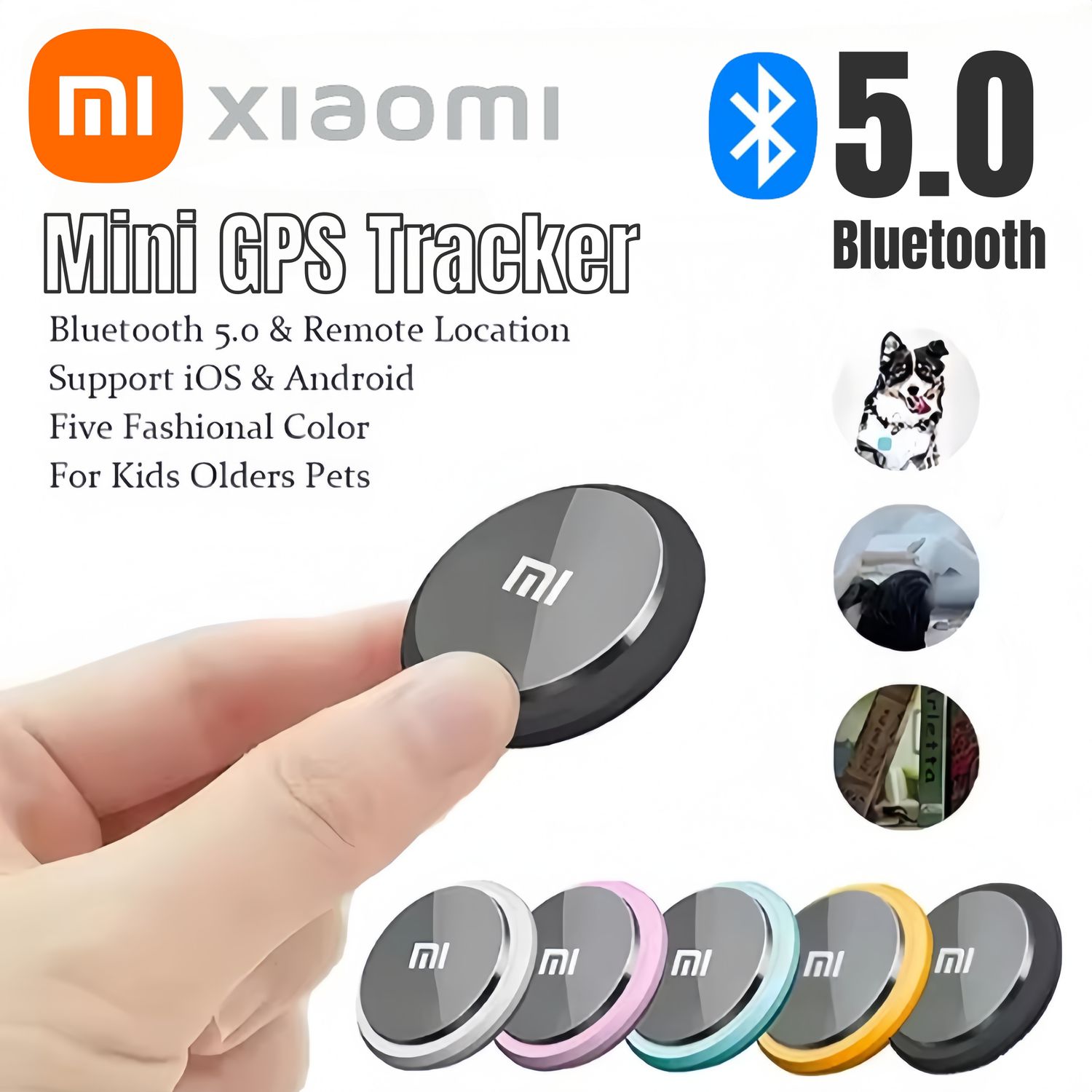Xiaomi Smart Bluetooth Anti-lost Tracker Reminder 5G Bluetooth GPS Device Air Tag Finder Tracking Locator Pets Children Wallet