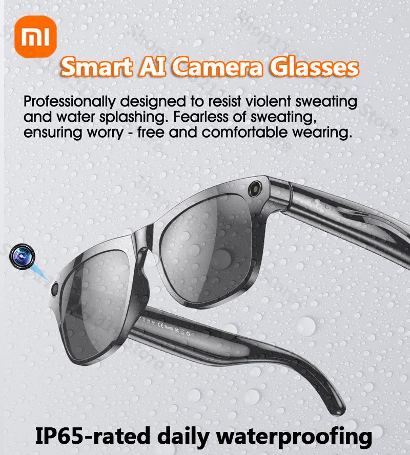 Xiaomi Smart AI Camera Glasses Take Photos With Camera AI Translation Object Recognition Bluetooth Glasses Call Music Glasses