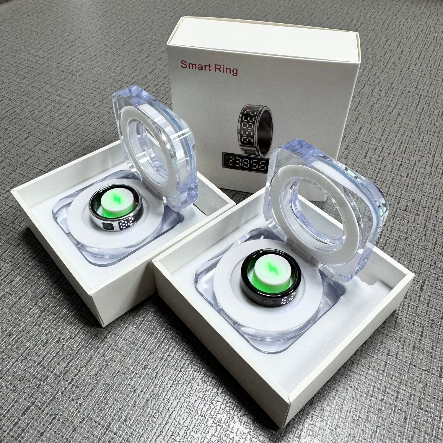 SR08 Smart Ring For Men Women LED Display Screen Heart Rate Blood Oxygen Monitoring Multi Sports Modes IP68 &amp; 5ATM Waterproof