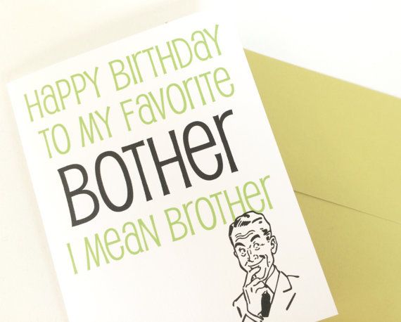 Card - Bother/Brother