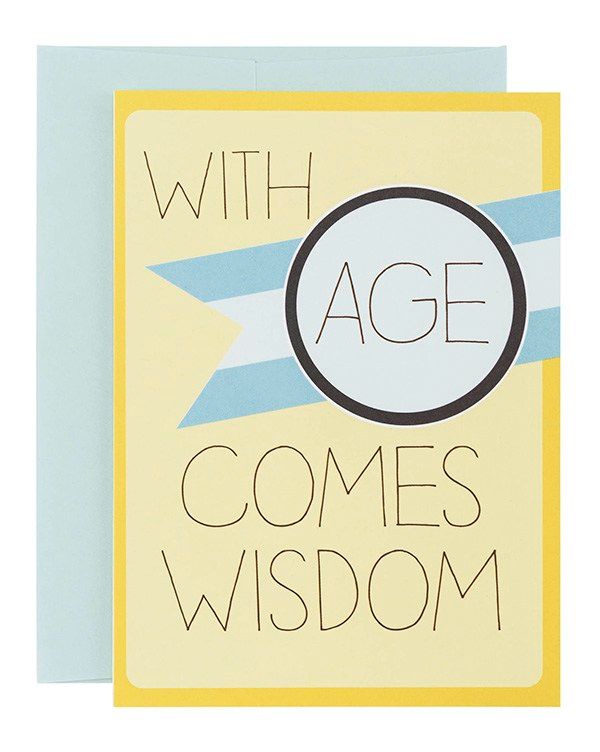 Card - With Age Comes Wisdom