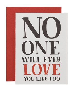 Card - No One Loves You Like I Do