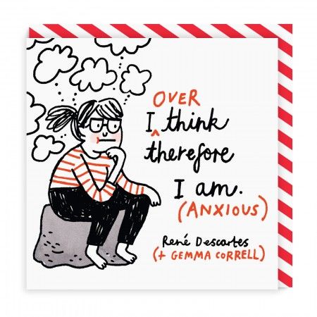 Card - I Overthink, Therefore I Am