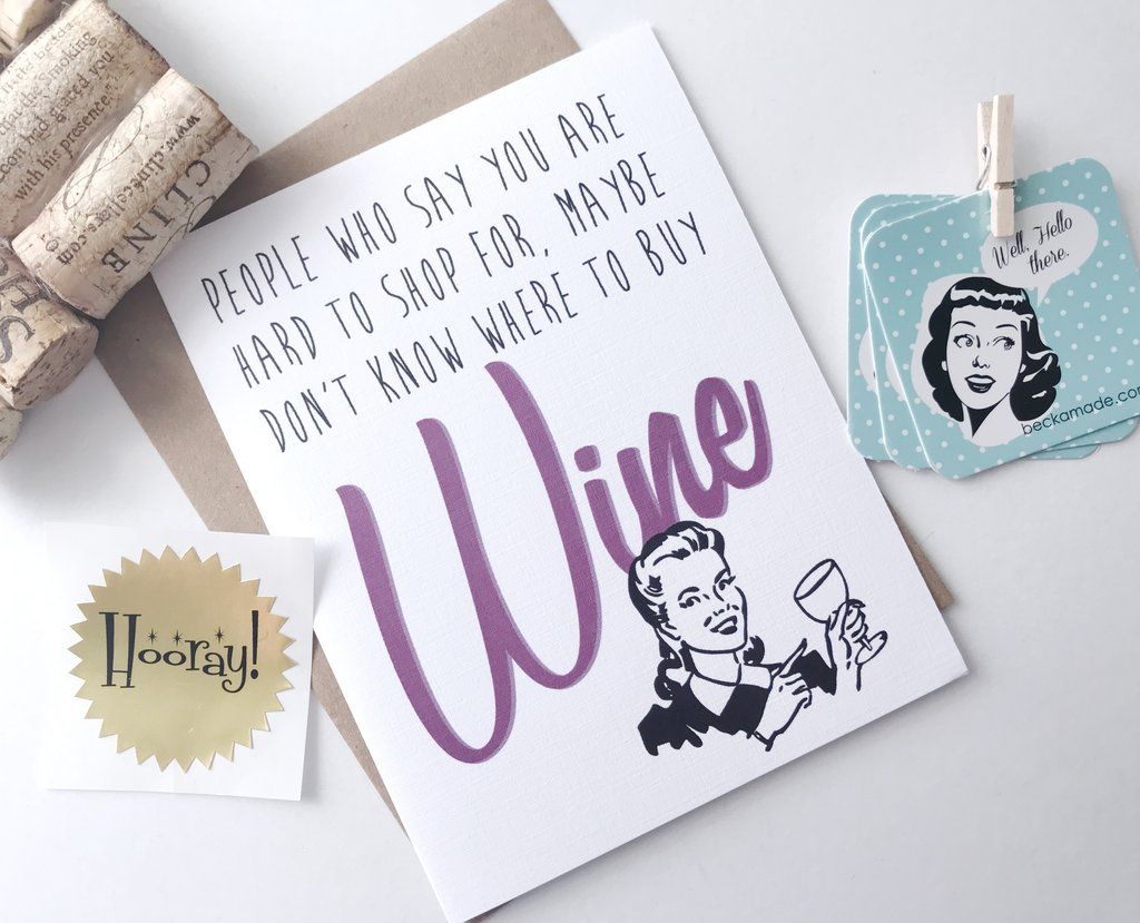 Card - Wine Birthday