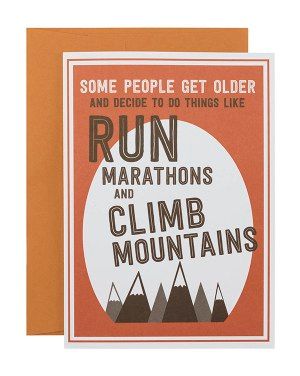 Card - Run Marathons