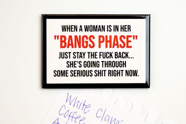 A Woman In Her Bang Phase...Magnet
