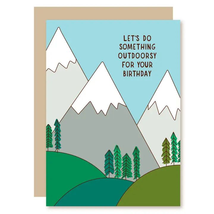 Card - Let&#39;s Do Something Outdoorsy