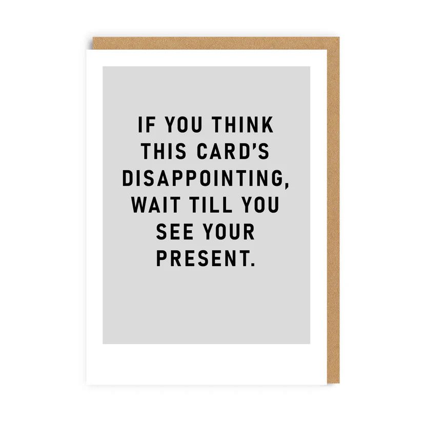 Card - Disappointing