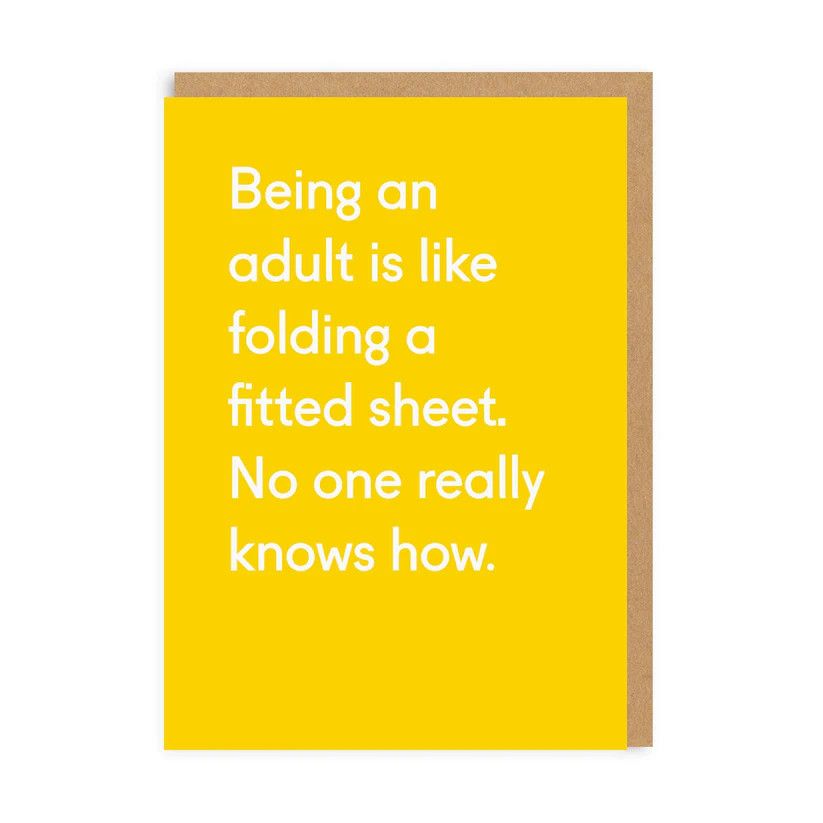 Card - Folding a Fitted Sheet