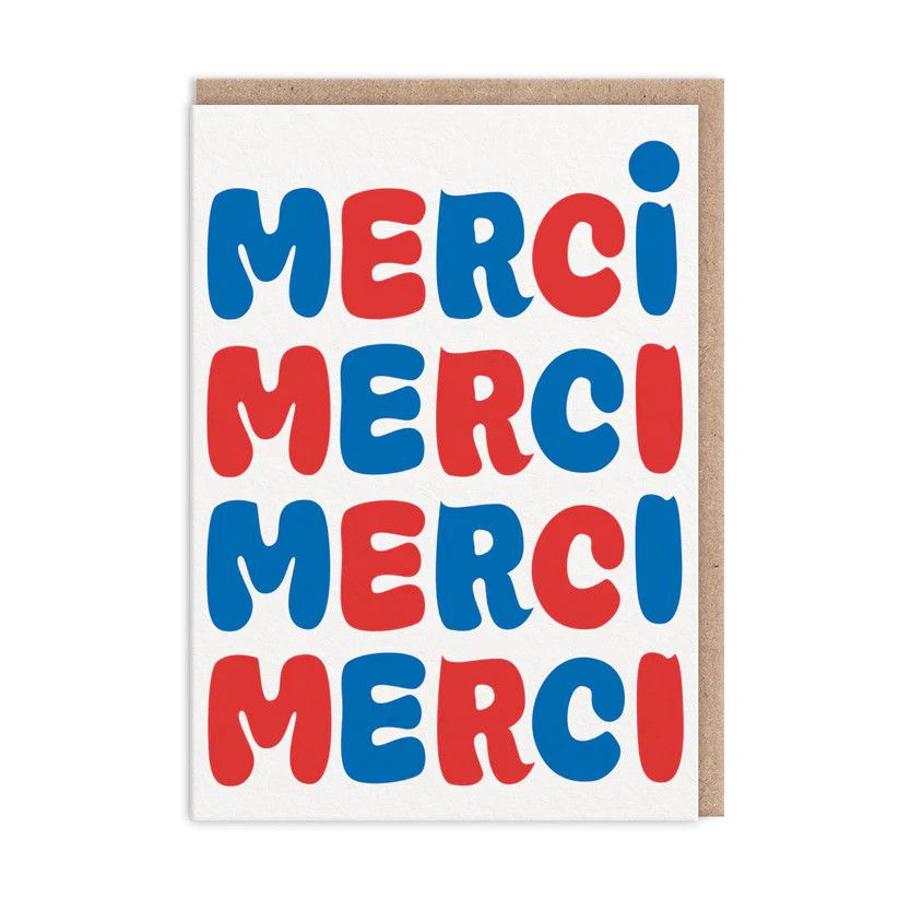 Card - Merci Merci Merci