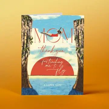 Card -  Mom Teach Me To Fly
