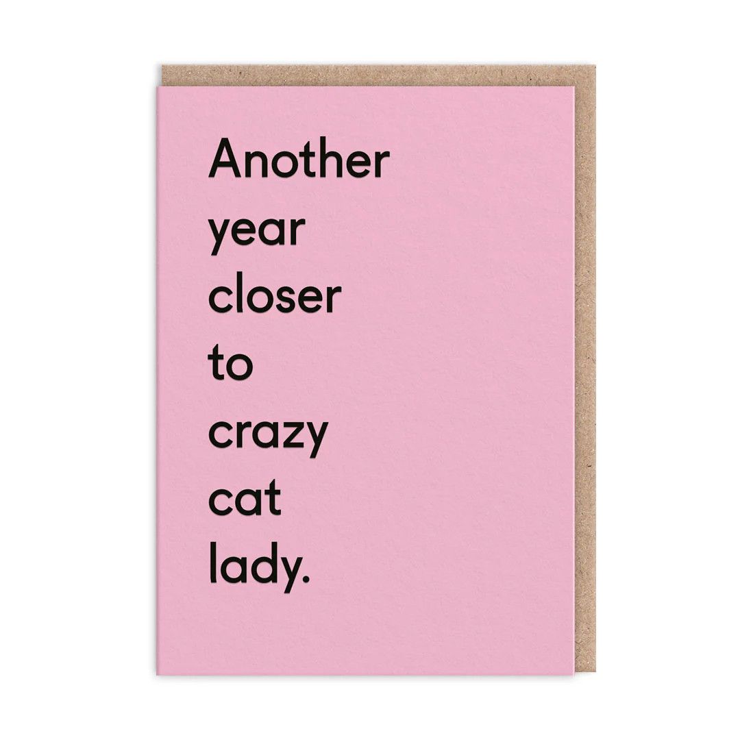 Card- Crazy Cat Lady/D
