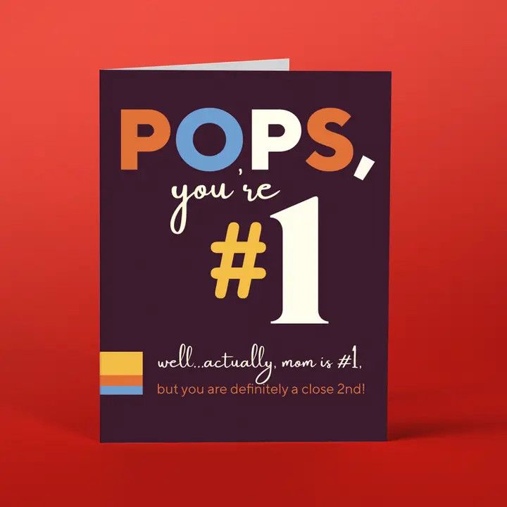 Card - Pops. You&#39;re #1