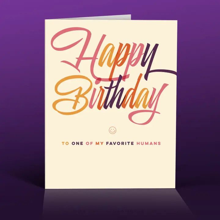 Card - My Favorite Humans