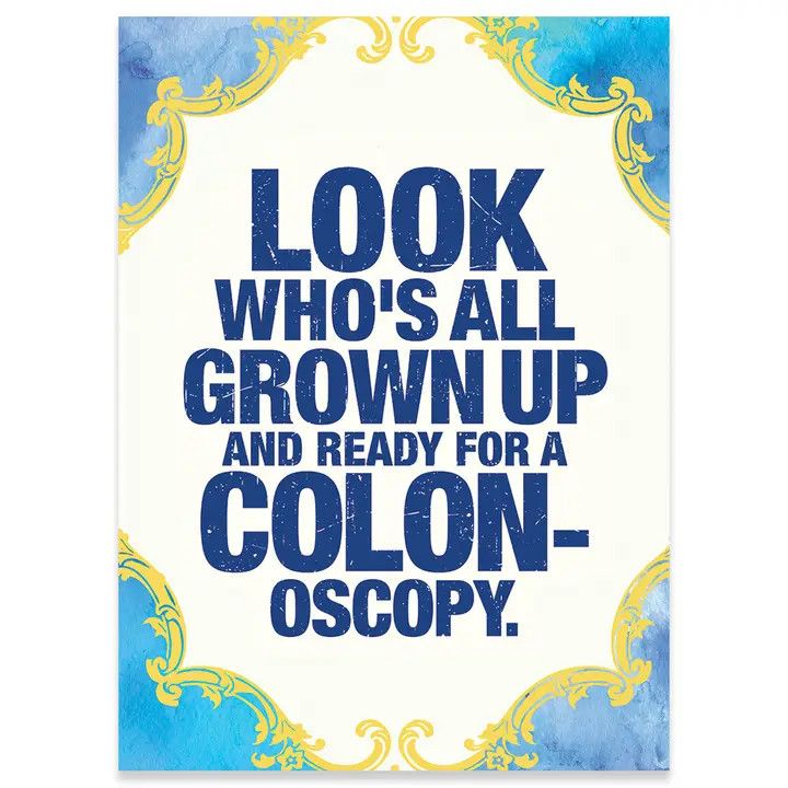 Card - Grown Up Colonoscapy