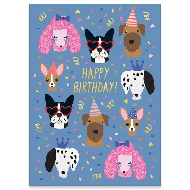 Card - Party Dogs Birthday