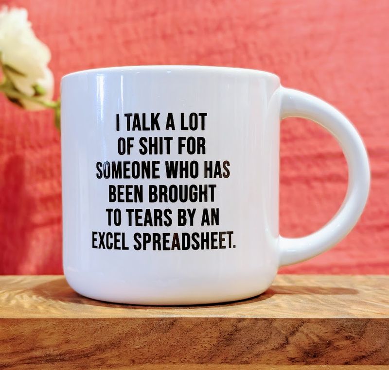 Ceramic Mug - Excel Spreadsheet