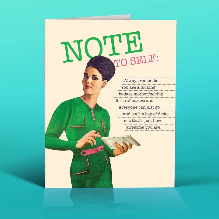 Card - Note to Self
