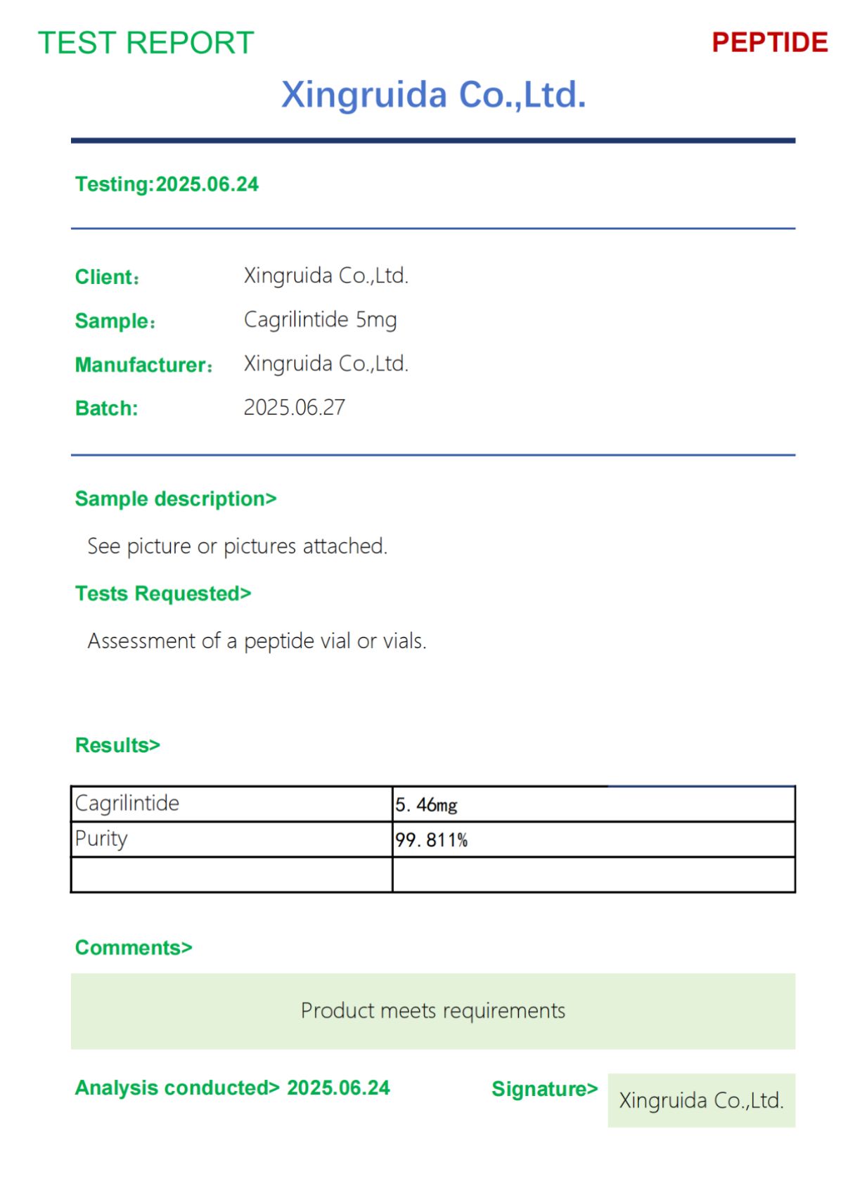 CAGRILINTIDE 5 MG