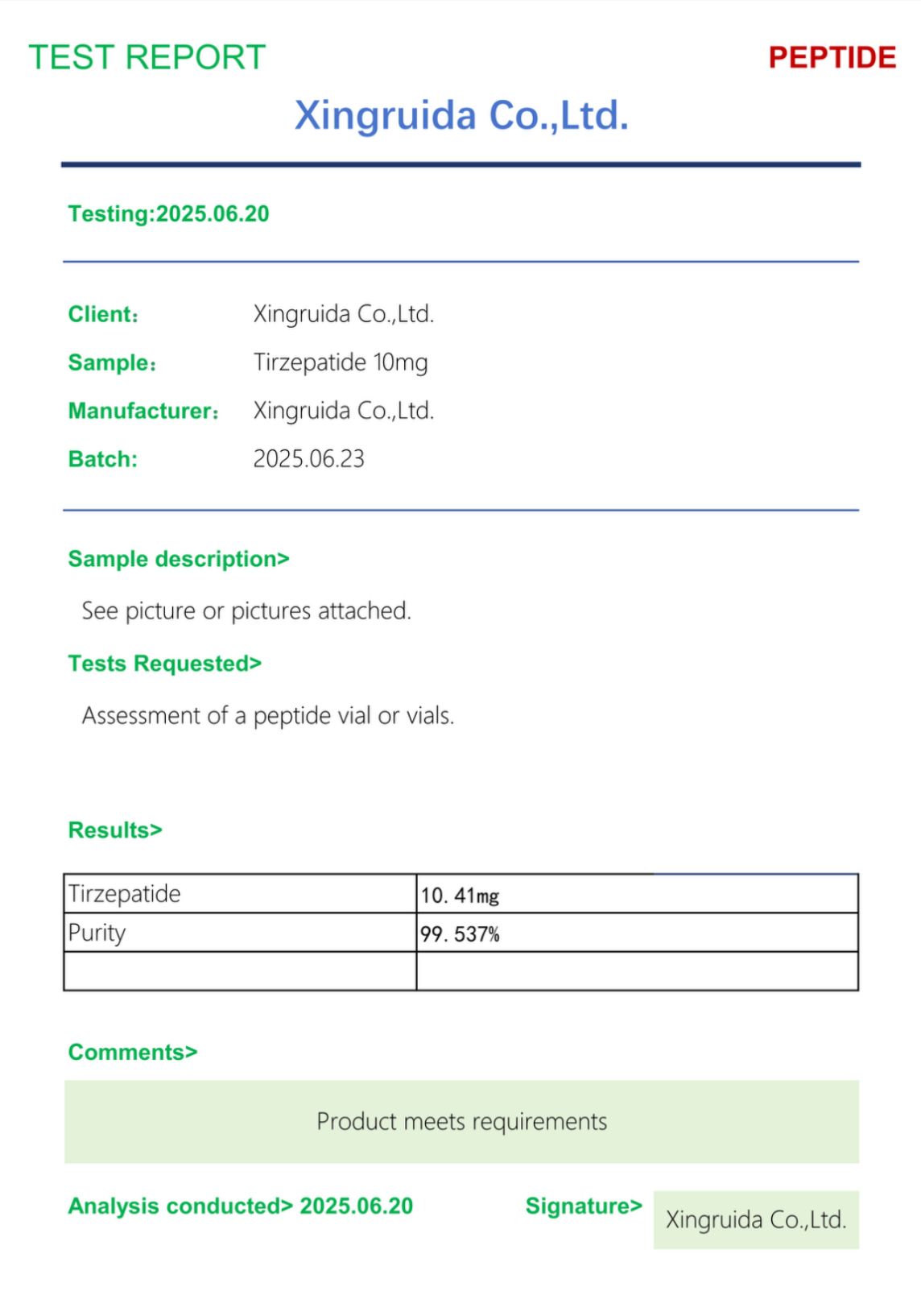 TIRZEP 10 MG (KIT OF 10)