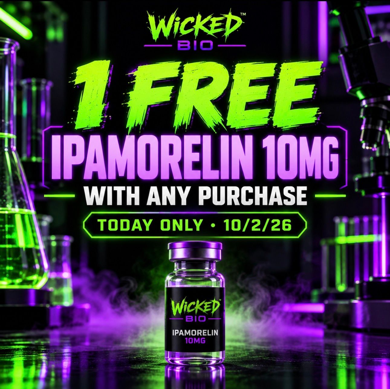 DAILY DEAL!! FREE IPAMORELIN 10 : Today Only 10/2/26 DAILY DEAL!! FREE IPAMORELIN 10 : Today Only 10/2/26