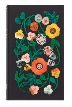 5 year embroidered diary, Colour: ZWART