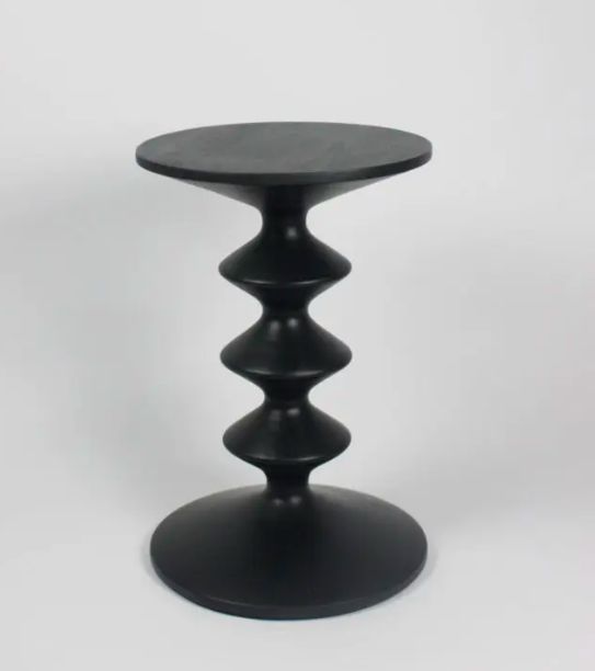 Jeff Side table in black mango wood